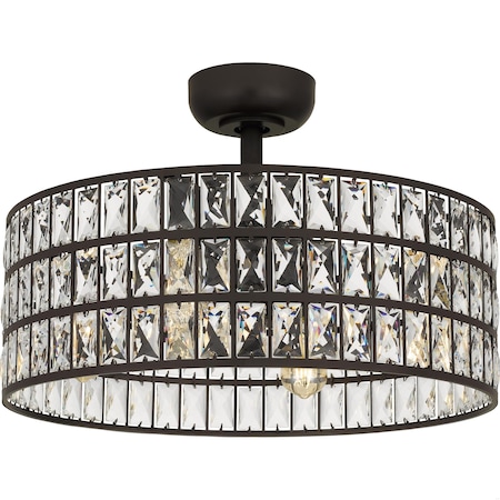 Quoizel Fan Light, 22.5 Blade Dia., 120v QFA4046WT